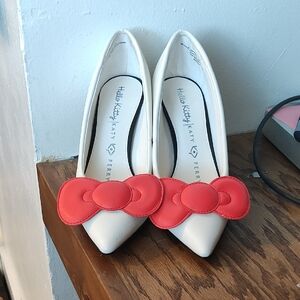 Katy Perry Collections White and Red Heels